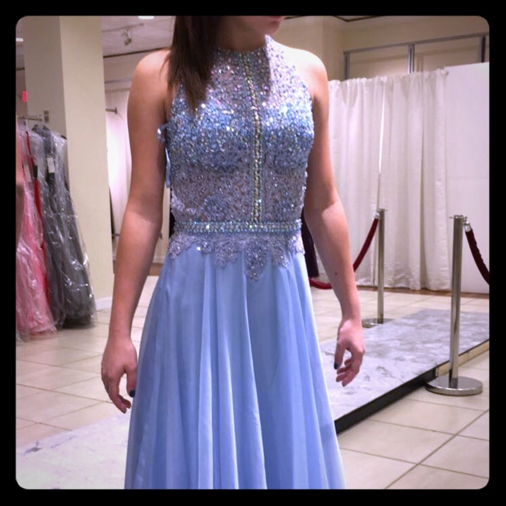 Gorgeous Baby blue prom dress
